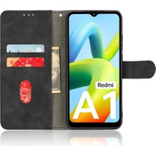 4U Sky Xiaomi Için Redmi A1 4g/a2 4g Pu Deri Telefon Kılıfı Cilt Touch Hissetme Şok Geçirmez Cüzdan Stand Koruyucu Kapak (Yurt Dışından)