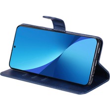 4U Sky Xiaomi Için 12 Lite 5g Cüzdan Telefon Kılıfı Pu Deri Fermuar Cep Flip Stand Tasarım Anti-Çizelge Manyetik Kapatma Telefon Kapak Mavisi (Yurt Dışından)