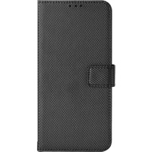 4U Sky Xiaomi Için Poco F4 Gt/redmı K50 Oyun Elmas Doku Cep Telefonu Katlanabilir Stand Pu Deri Telefon Kılıfı Strap-Black ile Kabuk (Yurt Dışından)