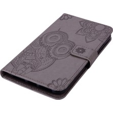 4U Sky Xiaomi Için Poco F4 Gt/redmi K50 Gaming 5g Folio Flip Pu Deri Kılıf Baskılı Baykuş Çiçek Deseni Telefon Koruyucu Kapak Cüzdan Stand-Grey (Yurt Dışından)