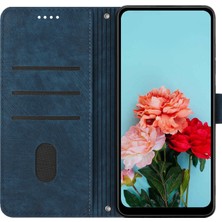 4U Sky Xiaomi Için Poco M4 Pro 4g Pu Deri Stand Cüzdan Kılıf Hatları Baskılı Flip Şok Geçirmez Telefon Kapak Sapfire (Yurt Dışından)