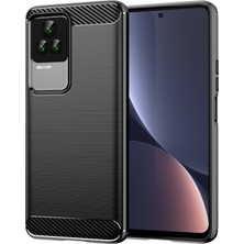 4U Sky 1.8mm Karbon Fiber Doku Xiaomi Redmi K50 PRO/K50/K60E 5g, Fırçalanmış Yüzey Esnek Tpu Koruyucu Kapak Black (Yurt Dışından)