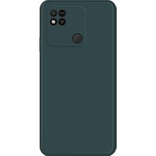 4U Sky Xiaomi Redmi Için 10A Düz Kenarlı Ka Tpu Koruyucu Kılıf Mikrofiber Astar Cep Telefonu Arka Kapak-Blackish Yeşil (Yurt Dışından)