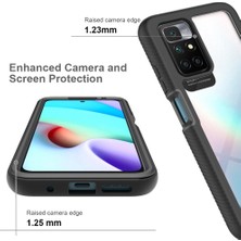 4U Sky Xiaomi Redmi Için 10 2022 3'ü 1 Arada Kapsama Telefon Kılıfı Sabit Pc+Yumuşak Tpu Hibrit Kapak Pet Ekran Koruyucu Baby Mavi (Yurt Dışından)