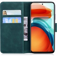 4U Sky Xiaomi Için Poco F4 Gt/redmı K50 Oyun Flip Cüzdan Kılıf Deri Touch Hissed Pu Deri Kelebek Desen Baskı Manyetik Kapanma Standı Kapak Yeşili (Yurt Dışından)