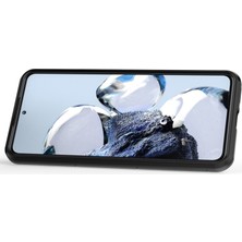 4U Sky Xiaomi 12T Pro 5g Ring Tutucu Kickstand Koruyucu Telefon Kapağı Sabit Pc Yumuşak Tpu Damla Geçirmez Kasa-Siyah (Yurt Dışından)