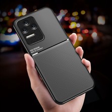 4U Sky Xiaomi Redmi K50/K50 Pro Shockproof Baskı Pu Deri+Tpu Cep Telefon Kılıfı Iç Metal Sac Mavisi (Yurt Dışından)