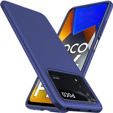 4U Sky Xiaomi Poco M4 Pro Için Jazz Serisi Twill Texture Tpu Kılıfı (Yurt Dışından)