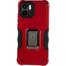 4U Sky Xiaomi Için Redmi A1 4g/a2 4g Pc+Tpu Güçlendirilmiş Damla Koruma Telefon Vaka Tutucu Kickstand Shockproof Cover Red (Yurt Dışından)