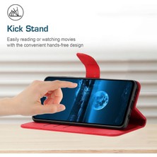 4U Sky HT05 Cüzdan Stand Telefon Kılıfı Xiaomi Redmi 10A Baskılı Çizgi Cilt Touch Pu Deri Kapak-Kırmızı (Yurt Dışından)