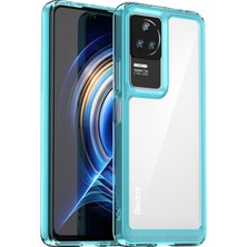 4U Sky Xiaomi Redmi K50/K50 PRO/K60E 5g Için Cep Telefonu Kılıfı, Tpu Çerçeve Acrililik Geri Dalgalı Anti-Drop Kapak-Şöhretli Mavi (Yurt Dışından)