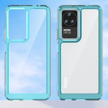 4U Sky Xiaomi Redmi K50/K50 PRO/K60E 5g Için Cep Telefonu Kılıfı, Tpu Çerçeve Acrililik Geri Dalgalı Anti-Drop Kapak-Şöhretli Mavi (Yurt Dışından)