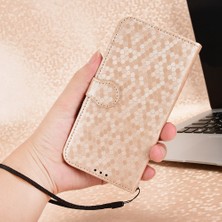 4U Sky Xiaomi Için Redmi K50 Gaming 5g/poco F4 Gt 5g Flip Folio Pu Deri Cüzdan Kılıf Dot Desen Desenli Stand Koruyucu Telefon Kapağı Strap-Rose Altın (Yurt Dışından)