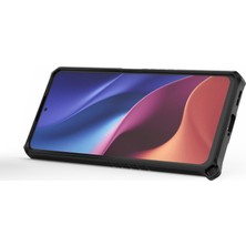 4U Sky Xiaomi Için Poco F4 5g/redmi K40S 5g Hassas Kesme Halkası Kickstand Anti-Drop Sert Pc Geri Yumuşak Tpu Cep Telefonu Kılıf Et (Yurt Dışından)