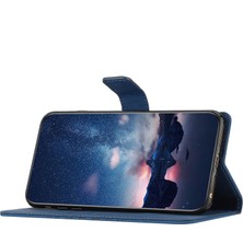 4U Sky Xiaomi Için Anti-Çizik Cep Telefonu Kasası Redmi A1 4g/a2 4g Stand Cüzdan Pu Deri Deri Dostu Basılı Desen Retro Telefon Kapağı Kayış Mavisi ile (Yurt Dışından)