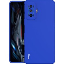 4U Sky Xiaomi Poco F4 Gt/redmı K50 Oyun, Şok Geçirmez Yumuşak Tpu Kapak-Mavi Için Düz Kenar Telefon Kasası (Yurt Dışından)