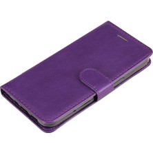 4U Sky Xiaomi Için Redmi A1 4g/a2 4g Telefon Kılıfı Stand Tasarımı Doğru Renk Pu Deri Manyetik Koruyucu Kapak Cüzdanı Strap-Purple (Yurt Dışından)