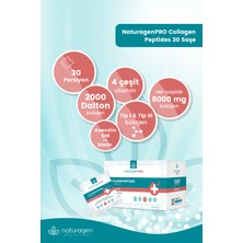 Naturagen Pro Collagen() Beauty 30'lu Saşe Yeşil Elma Aromalı (Tip 1&Tip3 - 8.000 mg Hidrolize )