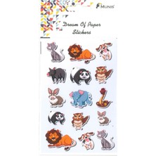 Tüftürük MUNİS Kaliteli Çocuk Sticker (1 Sayfa, Boyut A6 )