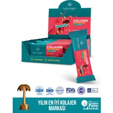 Naturagen  (Collagen) Protein Bar Ahududulu Glutensiz,Sağlıklı Atıştırmalık 35 gr X 12 Adet