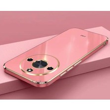 MTK Moveteck Realme 11 Pro Kılıf Kamera Korumalı Parlak Gold Altın Kenarlı Yumuşak Silikon Kapak Işlemeli