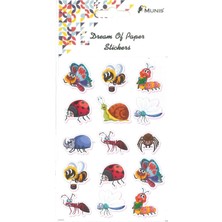 Tüftürük MUNİS Kaliteli Çocuk Sticker (1 Sayfa, Boyut A6 )