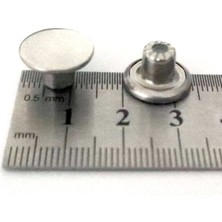 Trimist 14 mm Kot Düğmesi - Paslanmaz Çelik - 200 Takım