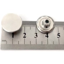 Trimist 17 mm Kot Düğmesi - Paslanmaz Çelik - 200 Takım