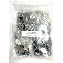 Trimist 15 mm Kapak Alfa 4'lü Çıtçıt Set - Paslanmaz Çelik - 75 Takım