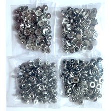 Trimist 10 mm Kapak Mini 54- 4'lü Çıtçıt Set - Paslanmaz Çelik - 100 Takım