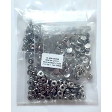 Trimist 10 mm Kapak Mini 54- 4'lü Çıtçıt Set - Paslanmaz Çelik - 100 Takım