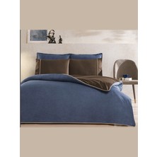 Taç Color Dreams Riven Biyeli Nevresim Takımı Lacivert Tek Kişilik