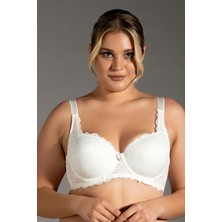 C&city Dantelli Desteksiz Sütyen C18042 Ekru