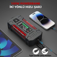 Lokithor J1000 12V 1000AMP Lifepo4 Akıllı Akü Takviye + Powerbank + LED Lamba