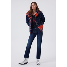 Lee Cooper Freya Kadın Jean Ceket Hıllary Dark Blue