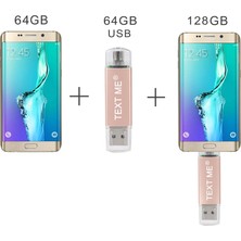 2Guoyang Gül Altın 8 GB Metin Bana Otg USB 2.0 64 GB USB Flash Sürücü Kalem Sürücü 4 GB 8 GB 3 In 1 Otg Tip C 16 GB 32 GB Memory Stick (Yurt Dışından)