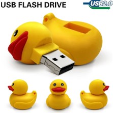 2Guoyang D 16GB USB Flash Sürücü 32GB Флешка Penfrive Lastik Ördek Sarı 64GB Hafıza Çubuğu 4g 8g 16G Kalem Sürücü USB Hediye Karikatür U Disk Usb2.0 (Yurt Dışından)