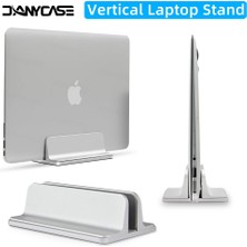 2Guoyang Gri Dikey Laptop Standı Macbook Air Pro 13 15 16 Masaüstü Alüminyum Standı Ayarlanabilir Dock Boyutu ile Dizüstü Bilgisayar Standı (Yurt Dışından)