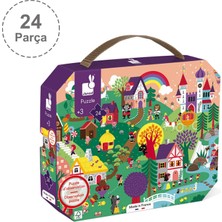 Janod 24 Parça Çantalı Puzzle ve Bulmaca - Masal