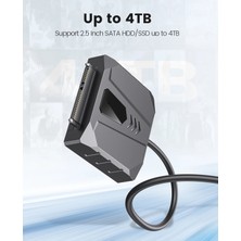 2Guoyang Tip C Adaptörlü 0.5 M Orıco HDD Sürücü Adaptörü USB 3.0 - Sata Kablosu Sata Dönüştürücü Sata Adapte 2.5 ''hdd/ssd Harici Sabit Disk Disk (Yurt Dışından)