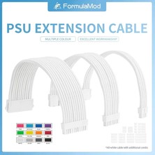 2Guoyang Mavi Kit A Formulamod Nck1 Serisi Psu Uzatma Kablosu Kiti, Düz Renk Kablo Katı Combo 300MM ATX24PIN PCI-E8PIN CPU8PIN Taraklı (Yurt Dışından)