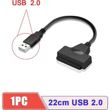 2Guoyang 22 cm USB 2.0 Yeni USB Sata 3 Kablo Sata USB 3.0 Adaptörü 6 Gbps'ye Kadar Destek 2.5 Inç Harici SSD HDD Sabit Sürücü 22 Pin Sata Iıı A25 2.0 (Yurt Dışından)