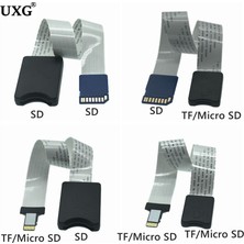 2Guoyang Sd-Tf 25CM 10CM 25CM 48CM 60CM Sd Kart Dişi Tf Mikro Sd Erkek Sd'den Sd'ye Tf Tf'ye Esnek Kart Uzatma Kablosu Genişletici Adaptör Okuyucu (Yurt Dışından)