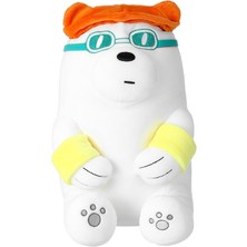 Miniso We Bare Bears Lisanslı Yaz Tatili Serisi Peluş Oyuncak - Kutup Ayısı