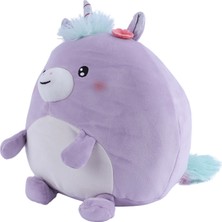 Miniso Tombul Serisi Yuvarlak Peluş Oyuncak - Mor Unicorn