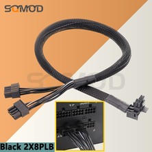 2Guoyang Siyah 2X8PM 60CM 12VHPWR Modüler 2 * Cpu 8-Pin Ila 16 Pin 3* Cpu 8-Pin Erkek Pcı-E 5.0 12VHPWR Rtx 4090 Corsair Psu 16AWG 600W Adaptör Kablosu (Yurt Dışından)