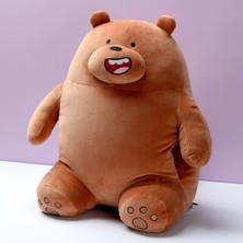 Miniso We Bare Bears Lisanslı Peluş Oyuncak (45CM) - Boz Ayı