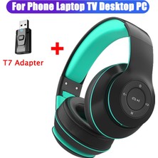 2Guoyang Siyah T7 Kablosuz Kulaklıklar Bluetooth Kulaklıklar Katlanabilir Bas Stereo Kulaklık Mp3 Çalar Desteği Tf Cep Telefonu Dizüstü Tv Ps4 Ps5 (Yurt Dışından)