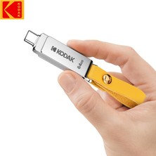 2Guoyang 64 GB Kodak K243C USB Flash Sürücü Otg 256 GB 32 GB 64 GB 128 GB USB 3.1 Tip C Kalem Sürücü Yüksek Hızlı Pendrives Telefon Için Kordon ile (Yurt Dışından)