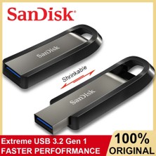 2Guoyang CZ810 64 GB Sandisk Extreme Go CZ810 Pendrive USB 3.2 Katı Hal Flash Sürücü 128 GB 256 GB 400 Mb/s'ye Kadar Orijinal USB Flash Sürücü Pendisk (Yurt Dışından)